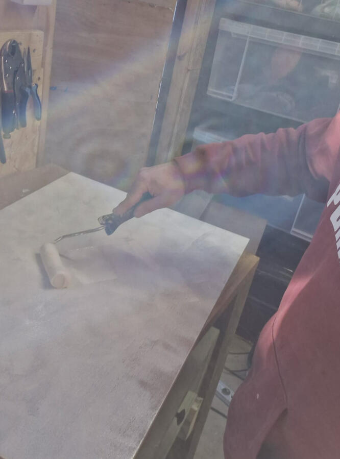 Preparing the plywood